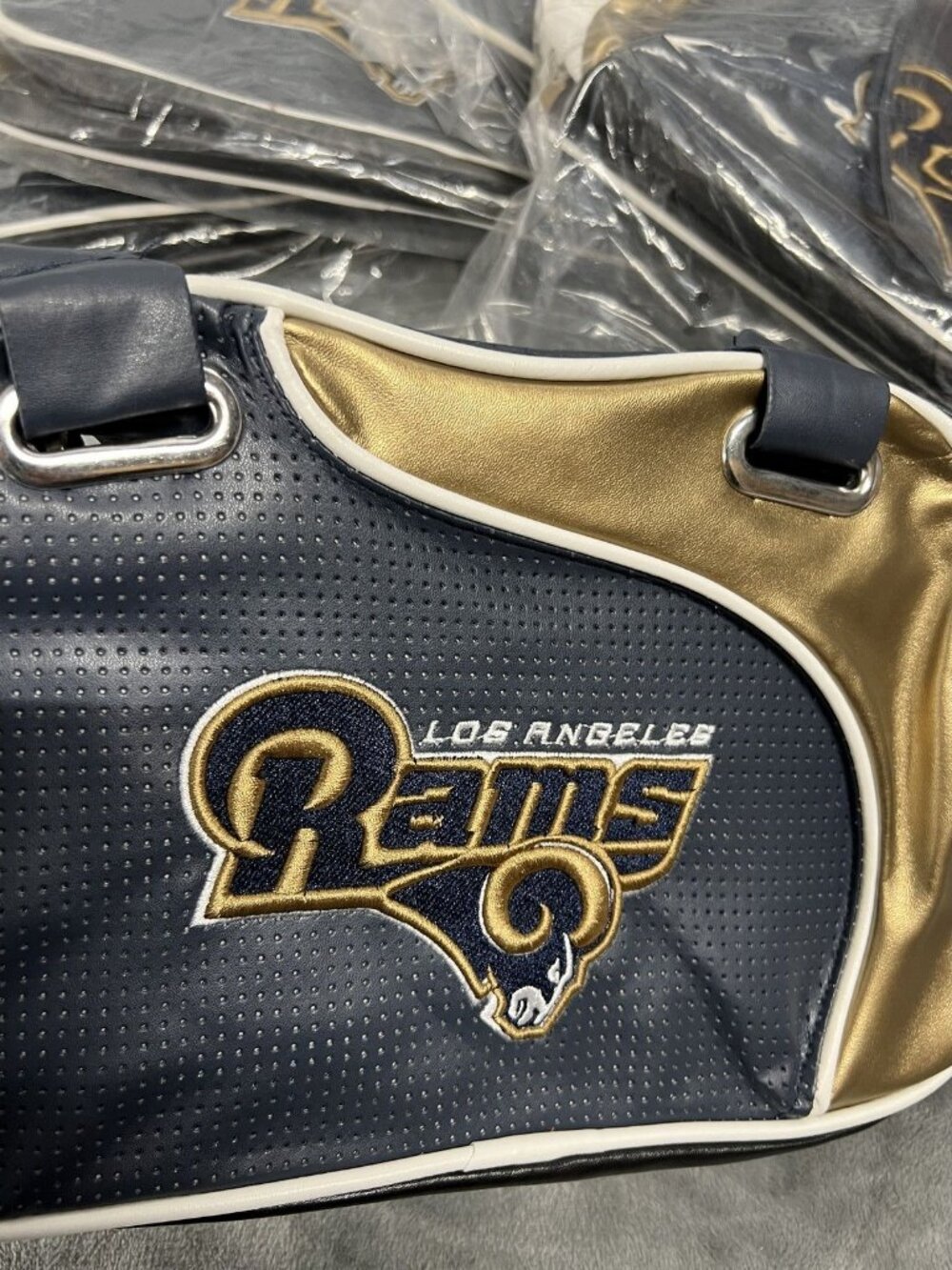 Los Angeles Rams Women's Per-fect Bowler Bag Purse NFL Authentic Little Earth
